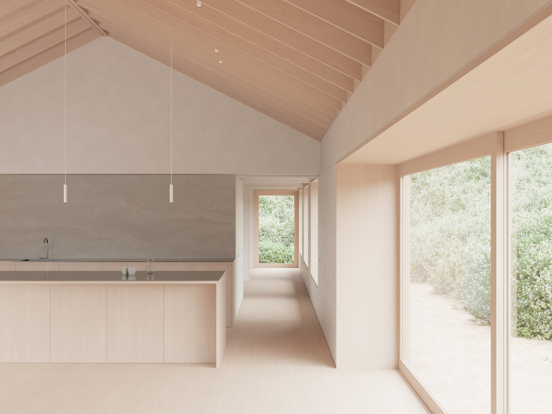 Internal visualisation for a residential architecture project