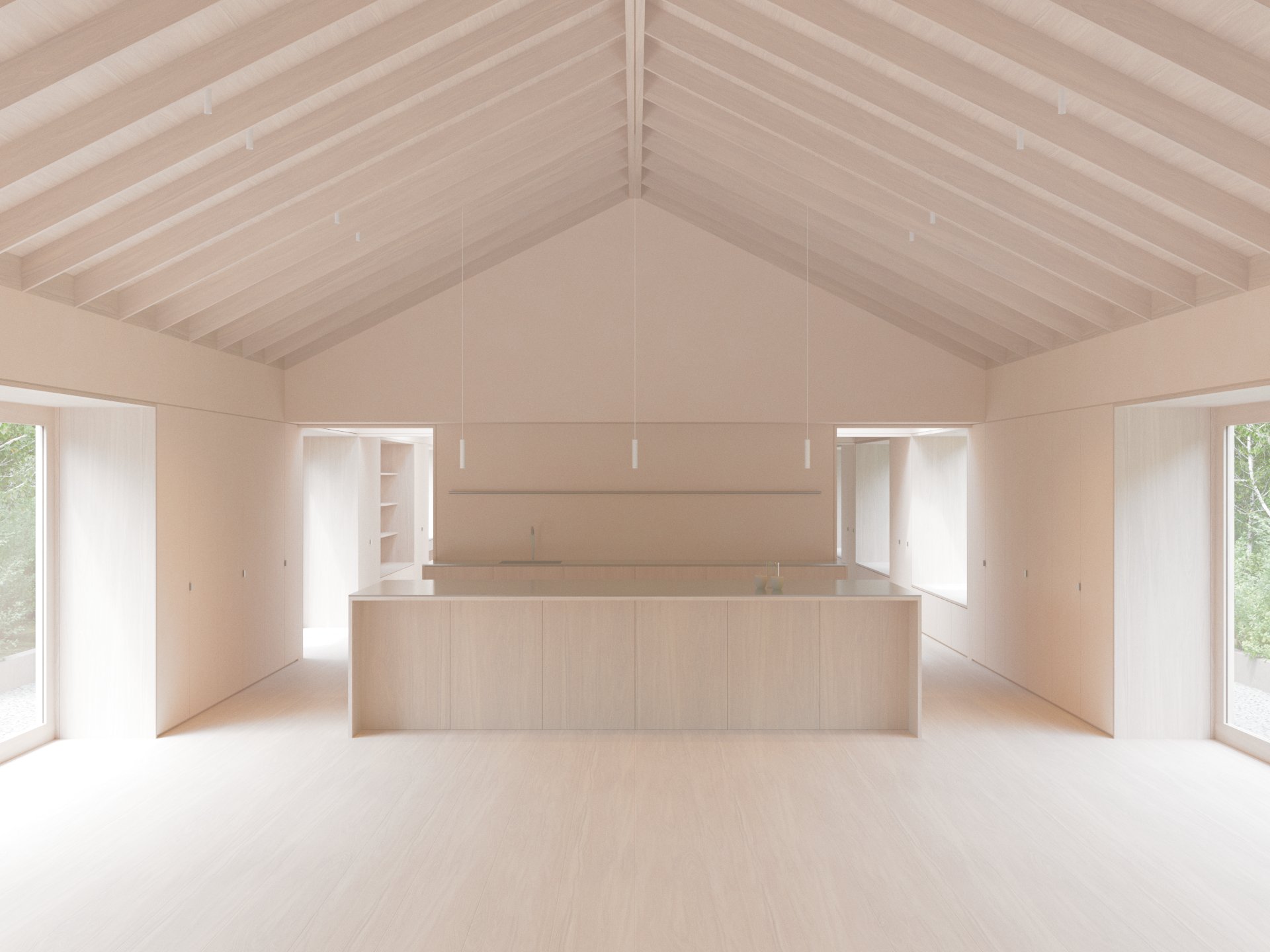 Internal visualisation for a residential architecture project