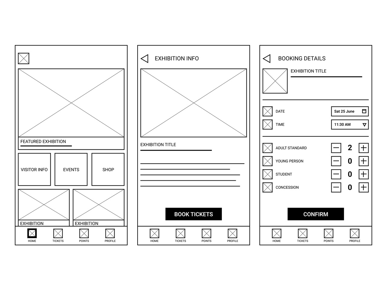 Ideate - Digital Wireframes